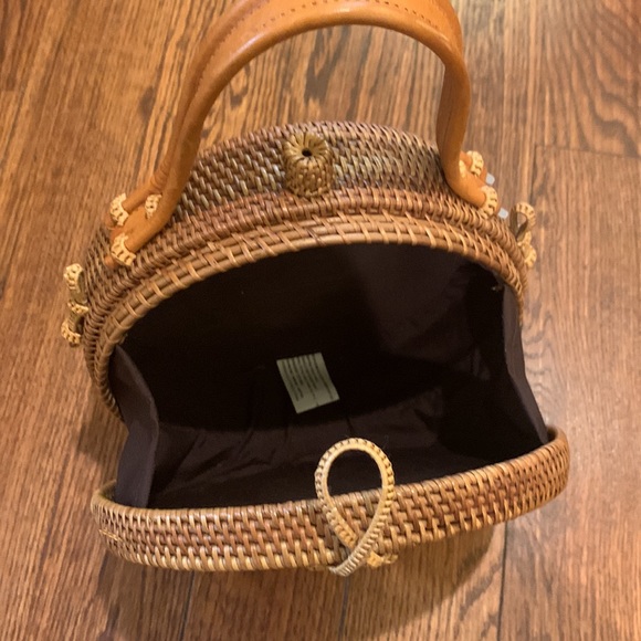 Circular Rattan Handbag - Picture 3 of 3